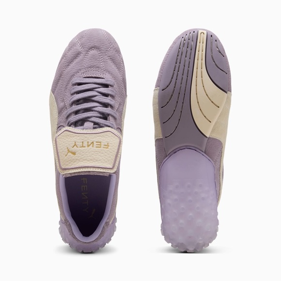 FENTY x PUMA Shoes - FENTY x PUMA Avanti Leather and Suede Women's Sneakers - Pale Plum-Alpine Snow